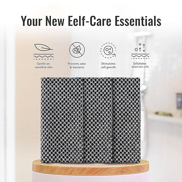 🌿 Level up your skincare routine with this Japanese exfoliating towel! 🧖‍♀️ Say goodbye to dead skin and hello to soft, smooth skin with this extra long washcloth. The 3D texture and fluffy foam